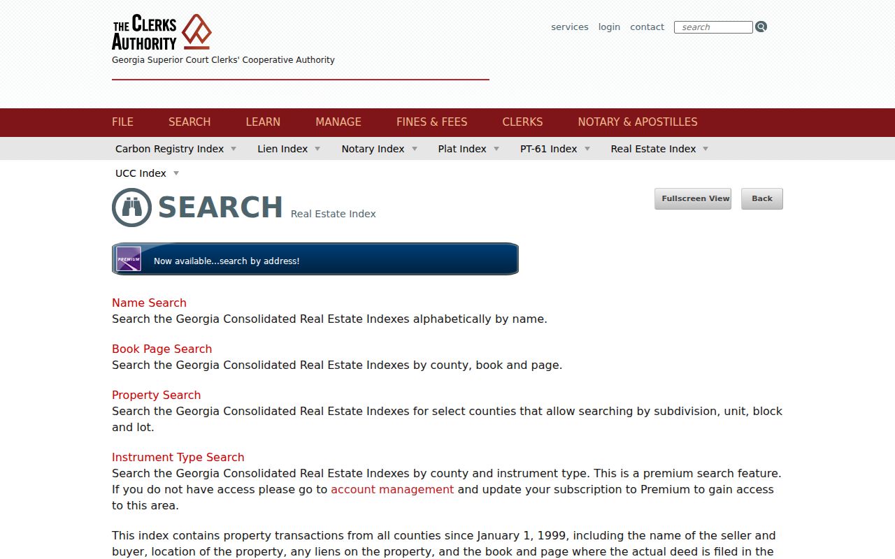 Augusta people search in the Richmond County deed index
